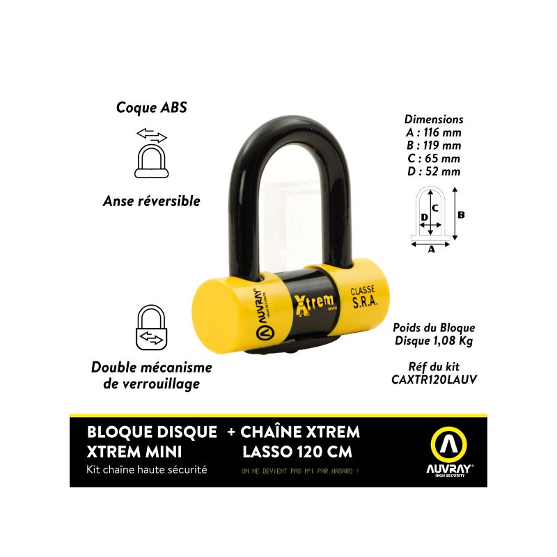 ANTIVOL CHAINE X.LOCK SRA - AUVRAY
