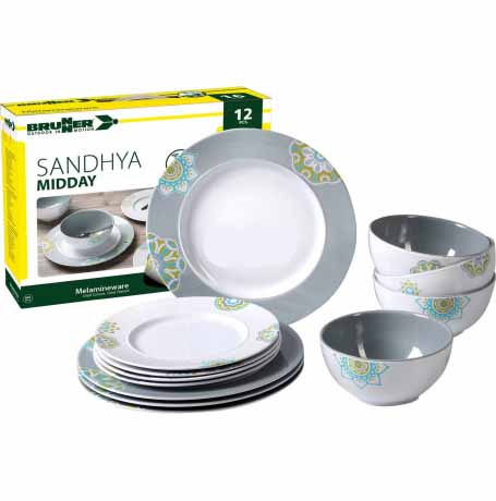 Pack vaisselle Sandhya 12pc