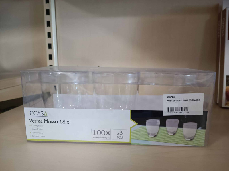 Pack Verres Massa 18cl