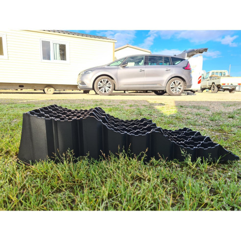 Lot De 4 Cales De Roue En Caoutchouc Dur - 160 X 90 X 90 Mm - Pour Camping-Car, Caravane, Voiture - Anti-Dérapantes