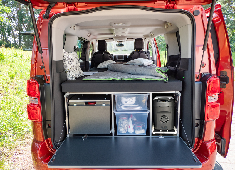 Lit modulable pour camping box M (VW Caddy et van aménagé) - Reimo