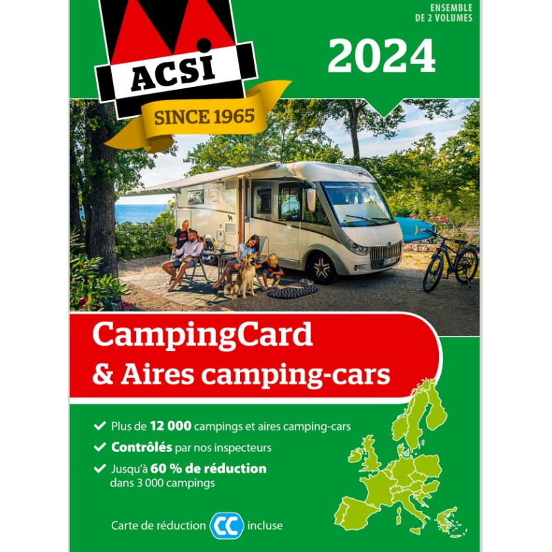 Guide Campingcard ACSI + Aires camping-cars 2024