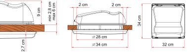 Lanterneau Vent 28 F