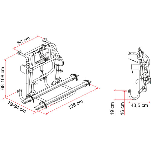Porte-vélos Motor Lift 77 - Fiamma