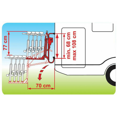 Porte-vélos Motor Lift 77 - Fiamma