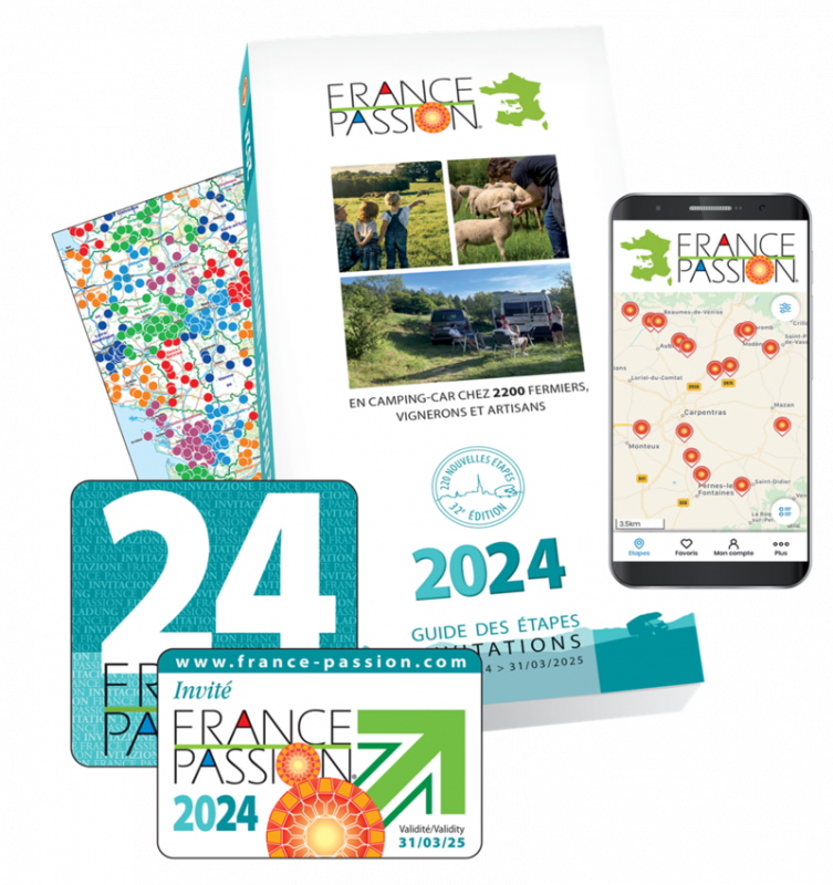 Guide des étapes France Passion 2024