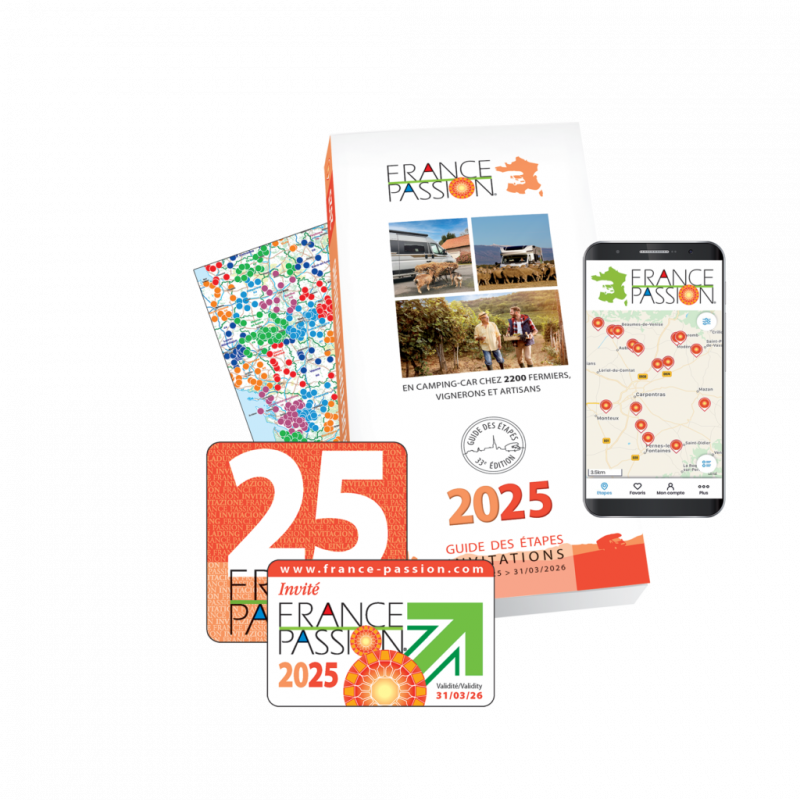 Guide des étapes France Passion 2025