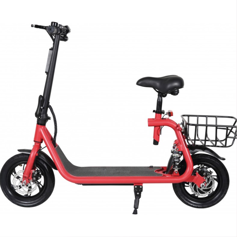 Trottinette avec siège 350W 6 Ah rouge - Koonekt