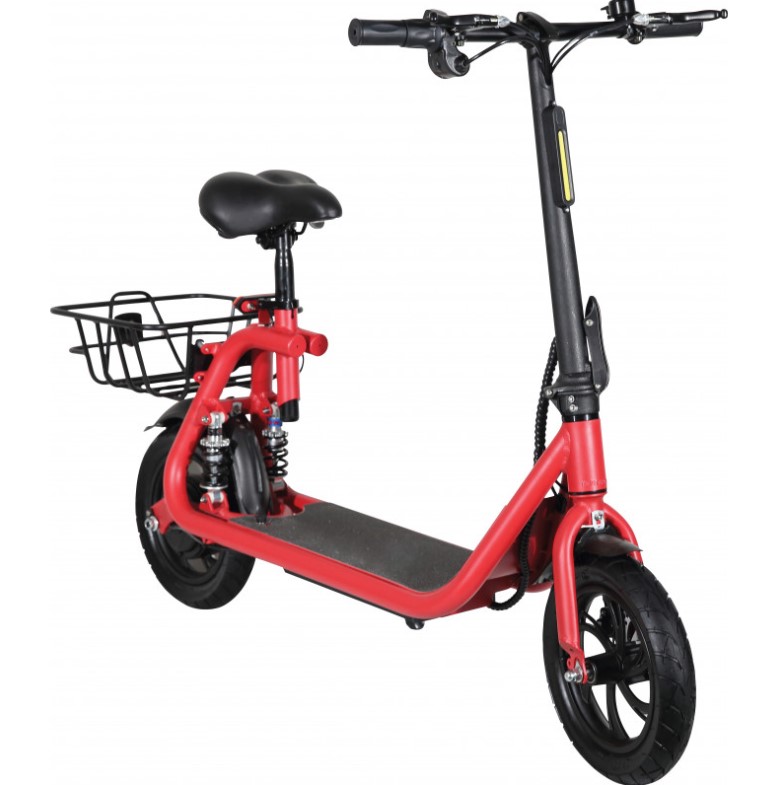 Trottinette avec siège 350W 6 Ah rouge - Koonekt