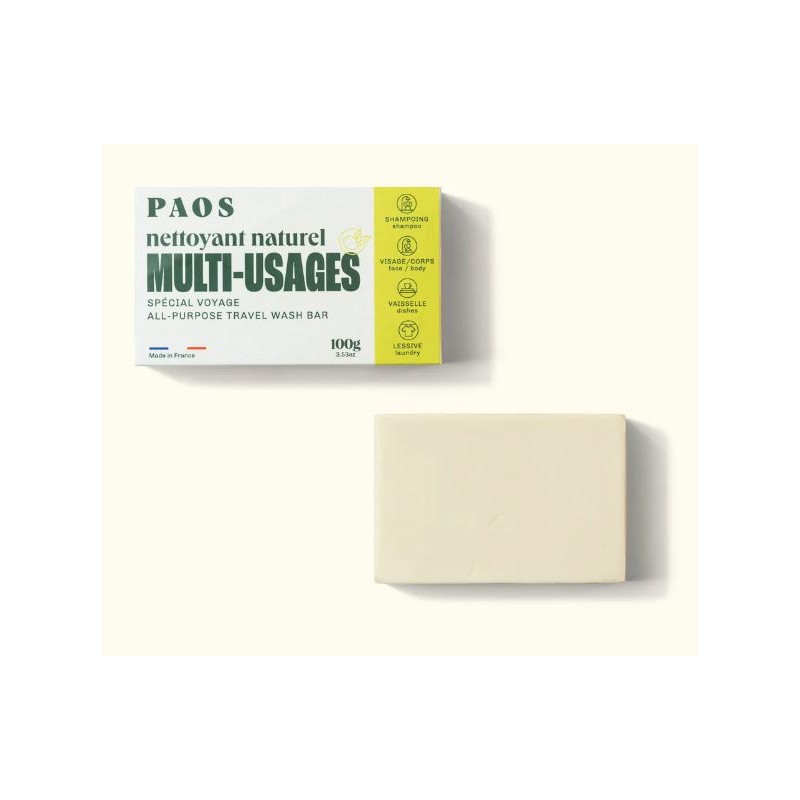 Nettoyant solide multi-usages - Corps / Cheveux / Vaisselle / Linge