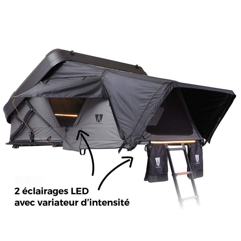 Tente de toit Vickywood / Mighty Oak Light 165 Line-X